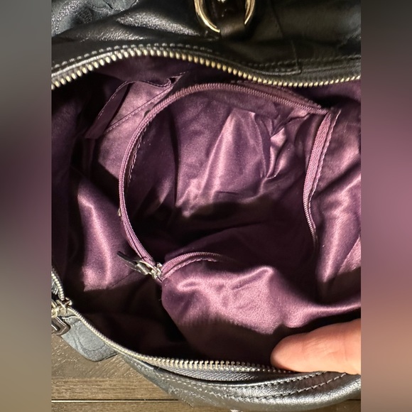 EUC COACH Ashley Mono Silver Threading Satchel - Picture 10 of 11